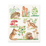 Critters and Mushrooms Dishcloth