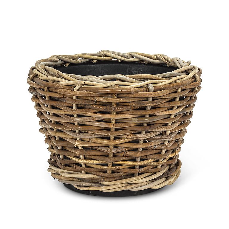 Round Woven Planter