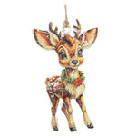 Icy Vintage Fawn Ornament 5