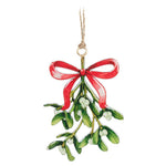Mistletoe & Bow Ornament