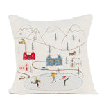 Skating Village Square Pillow