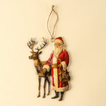Keepsake Iron Holiday Ornament, Santa's Reindeer