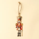 Keepsake Iron Holiday Ornament, Red/White Nutcracker