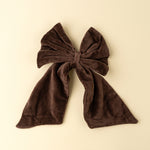 Velvet Bow Clip