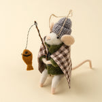 Ice Fishing Ivan Mouse Holiday Ornament