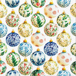 Lg Baubles Grid Napkins-20pk