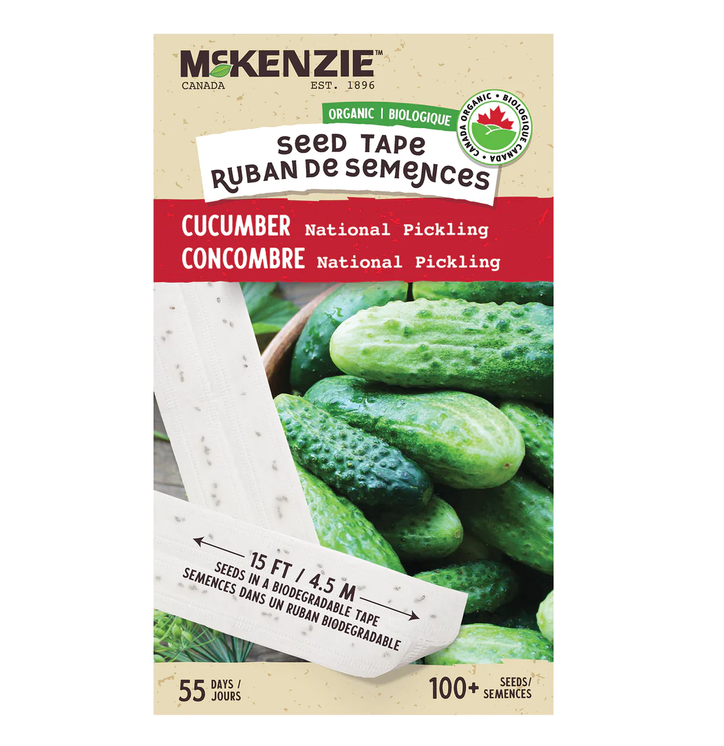 Cucumber Nat'l Pickling Organic Seed Tape