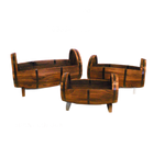 Open Keg Barrel Planters