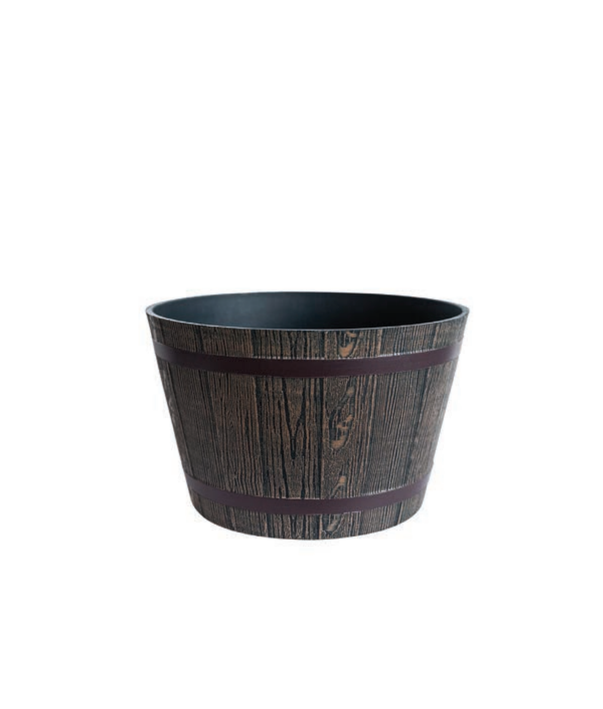 16" Resin Whiskey Barrel Planter