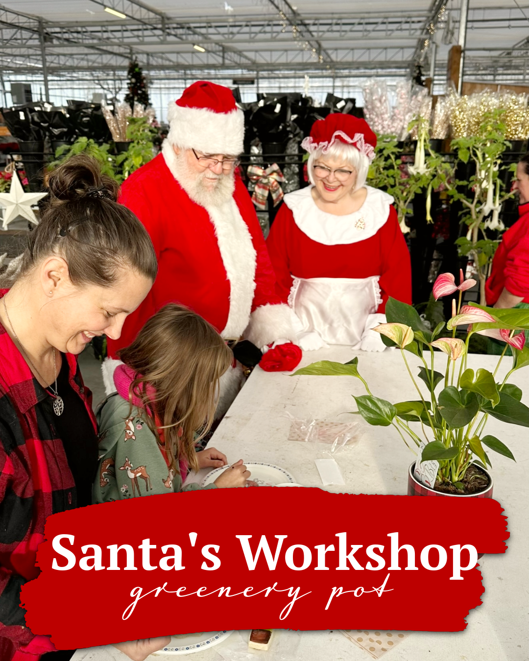 Santa Holiday Greenery Workshop
