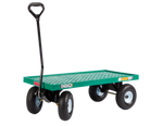 Millside Green Plastic Flatdeck Wagon