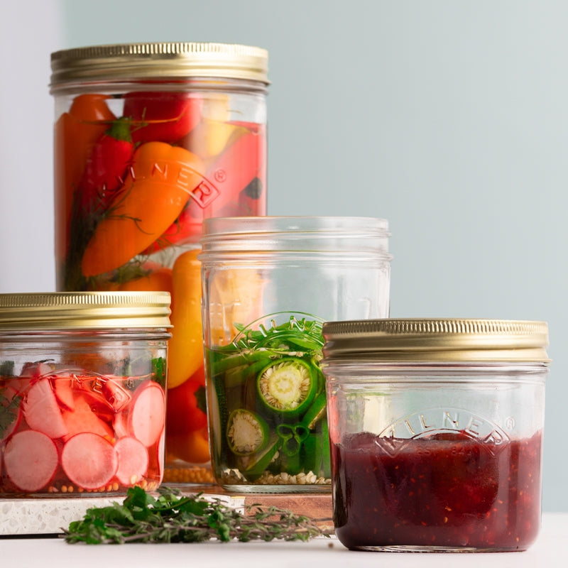 Wide-Mouth Preserve Jars