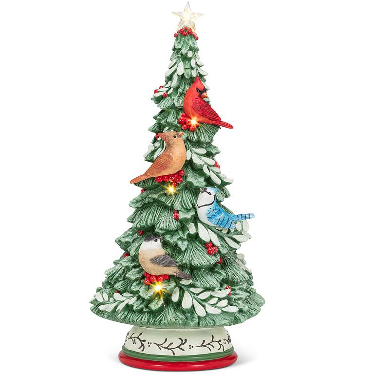 Large Bird Tree with LED Lights