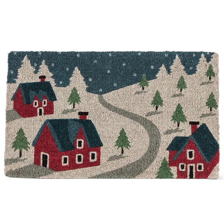 Winter Village Doormat