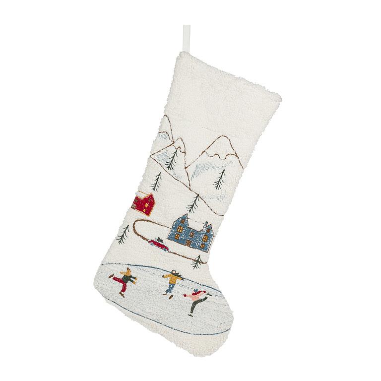 Skating Village Stocking