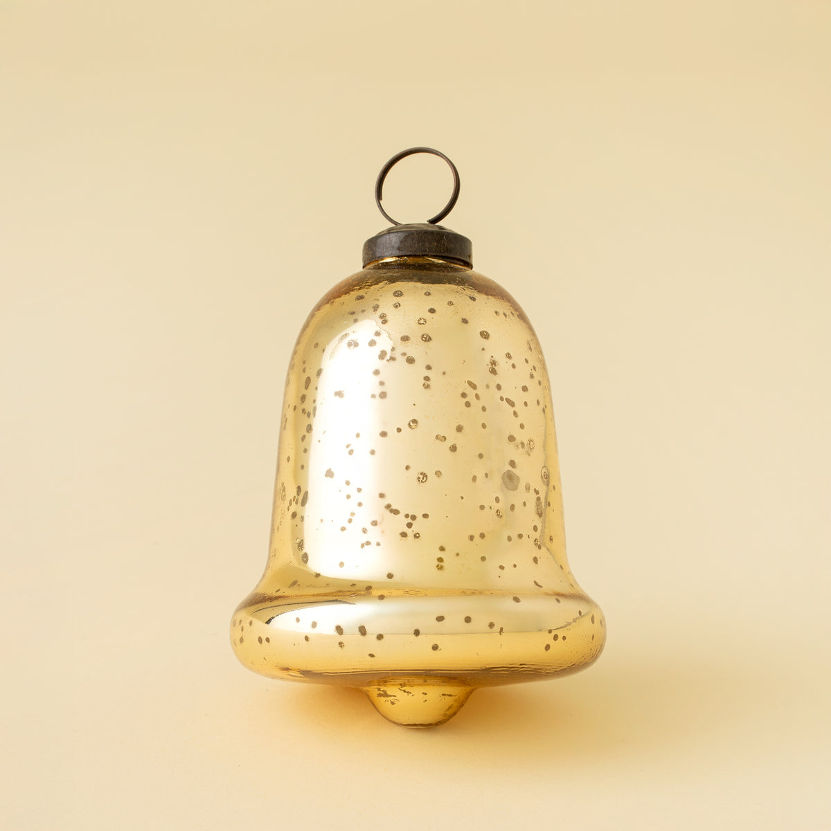 Gold Glass Bell Ornament