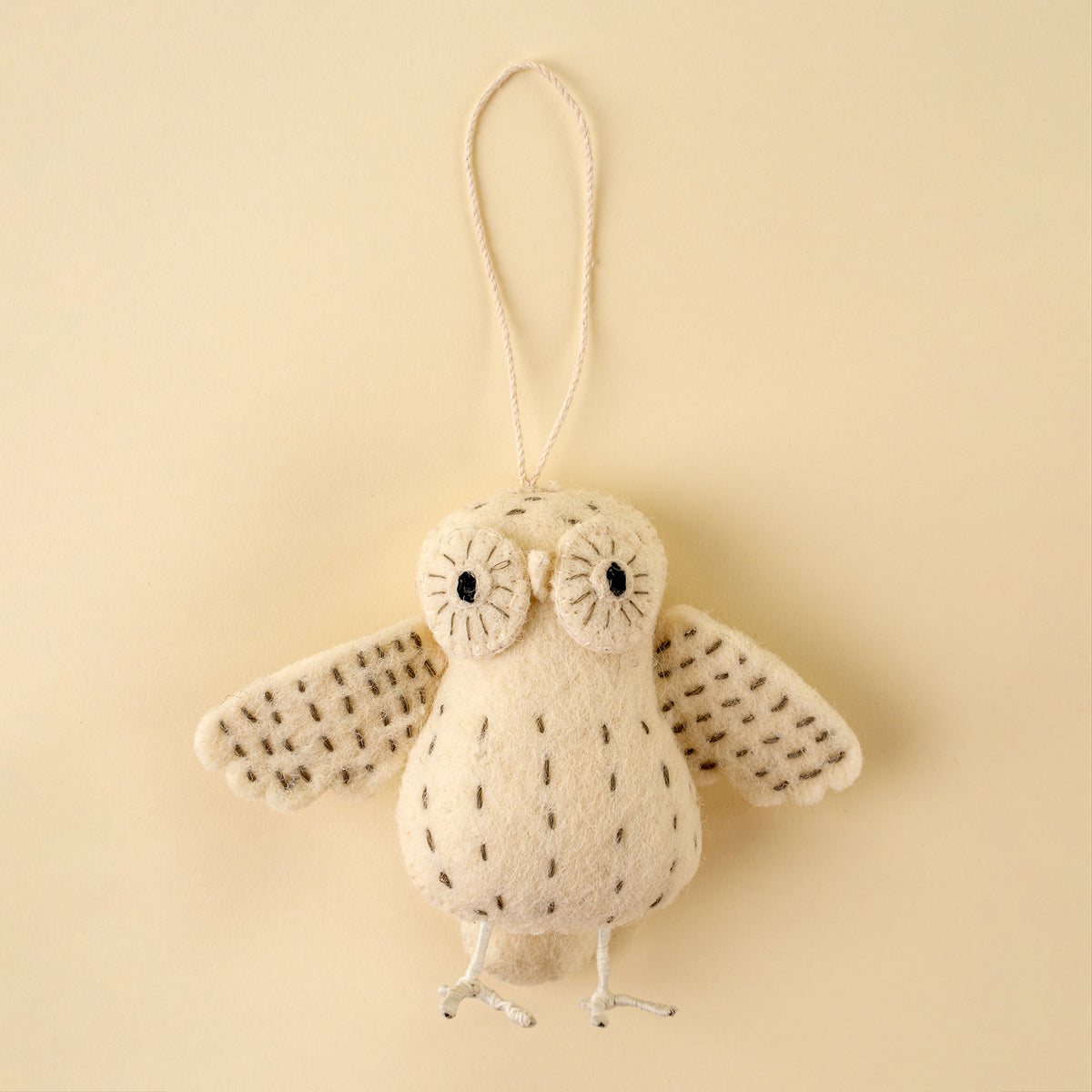 Luna the Owl Felt Ornament