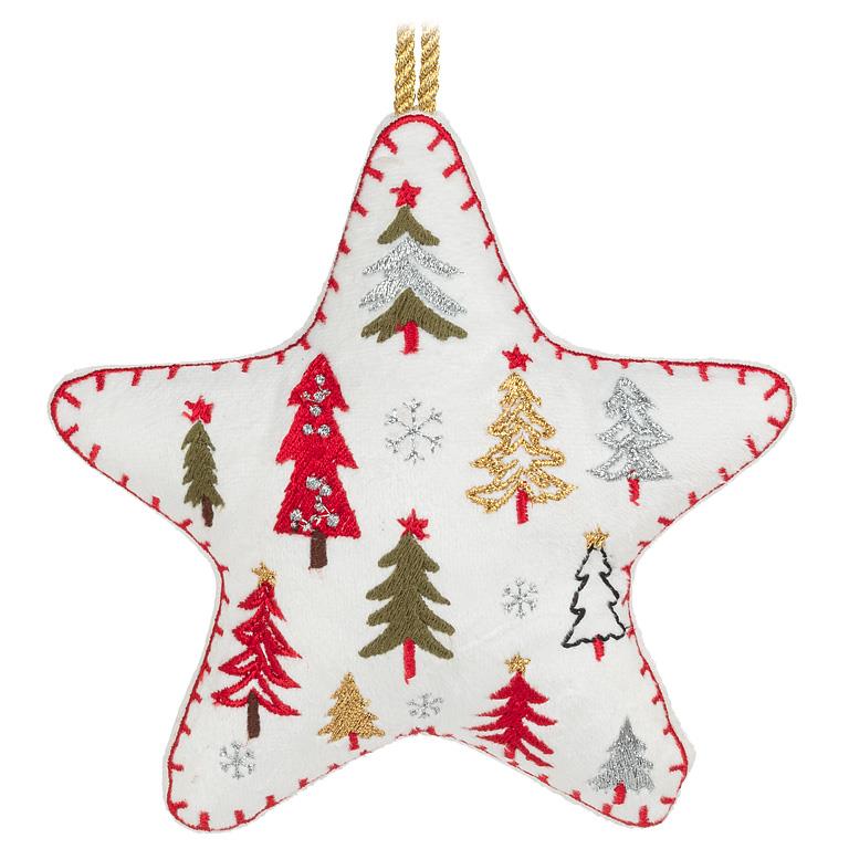 Trees Star Ornament