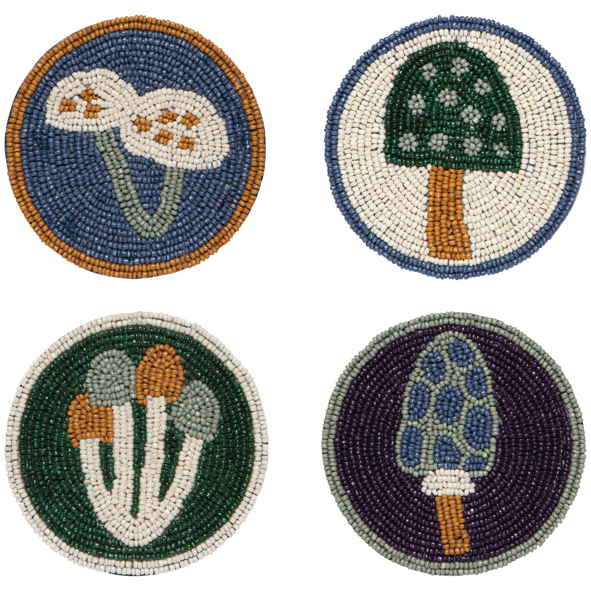 Wildgrove Beaded Coasters Set of 4