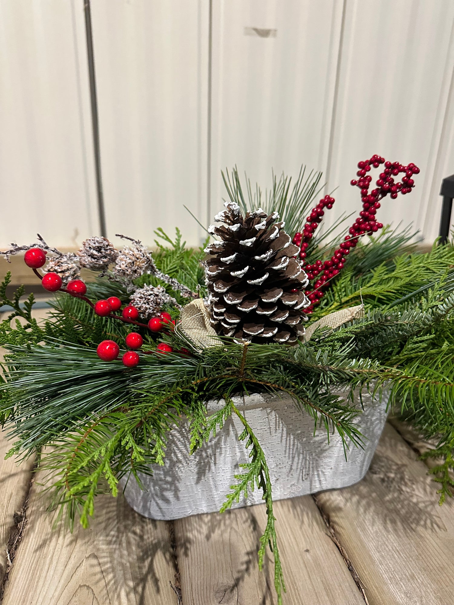 12" Greenery Window Box