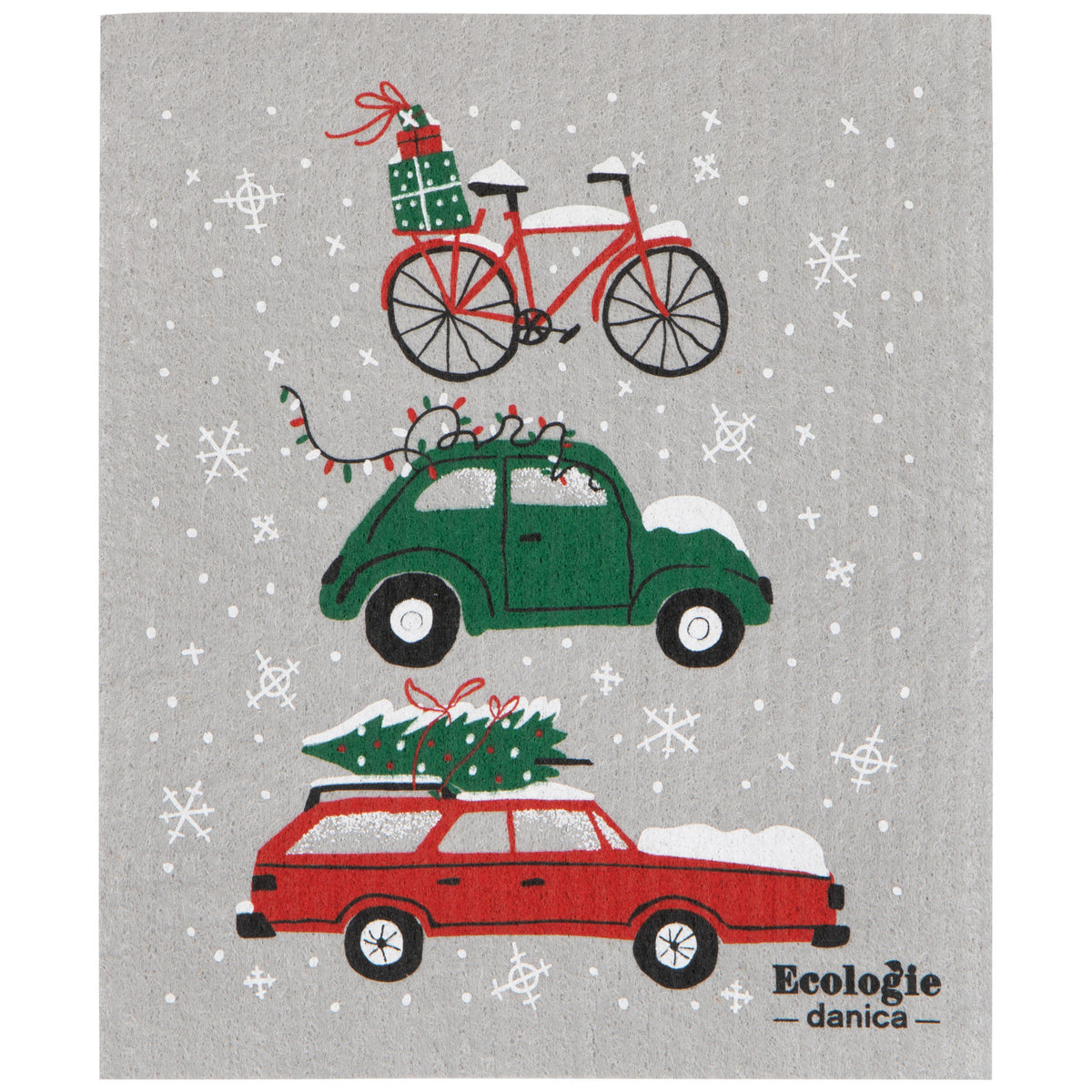 Holiday Traffic Swedish Dishcloth