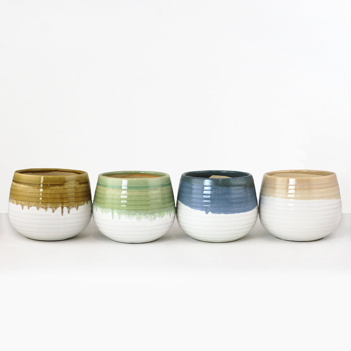 Falling Glaze Pots