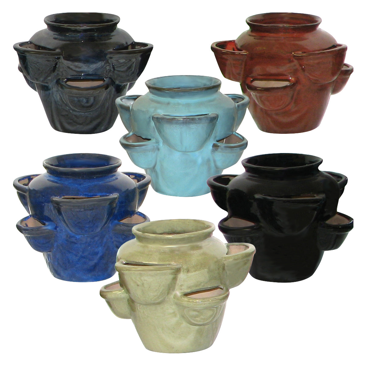 Glazed Strawberry Pots