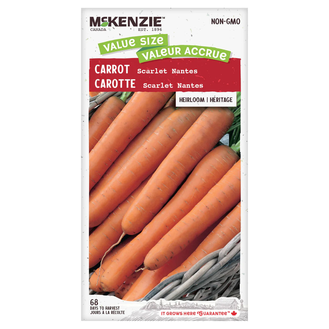 Carrot Scarlet Nantes Value Size