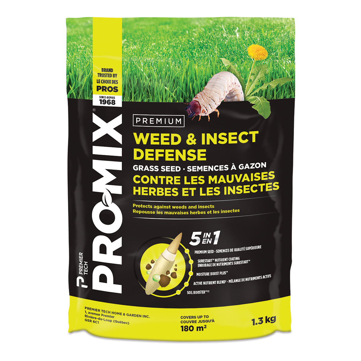 Pro-Mix Weed & Insect Defence 5 in 1 Grass Seed