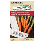 Carrot Red Cored Chantenay Organic Seed Tape