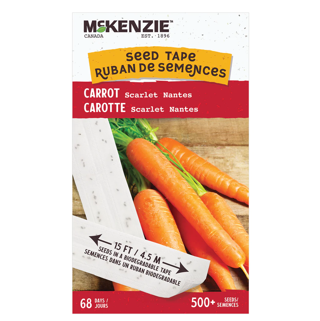 Carrot Scarlet Nantes Seed Tape
