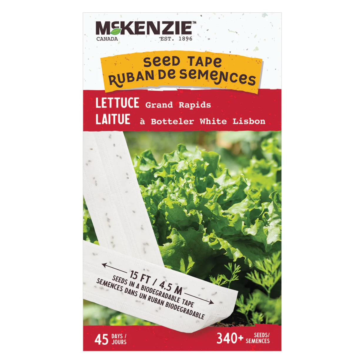 Lettuce Grand Rapids Seed Tape