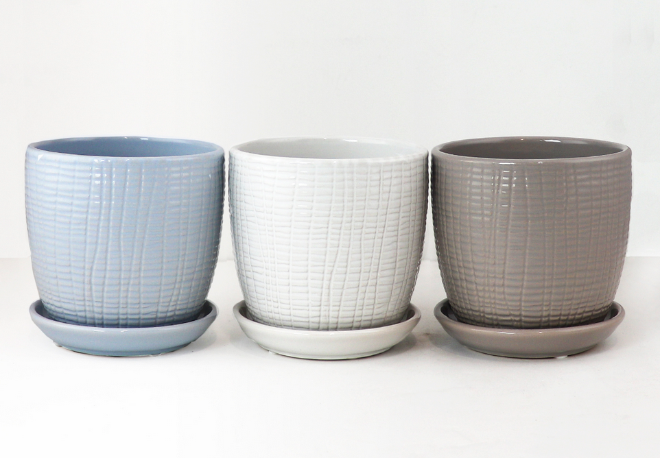 Basket Weave Pot