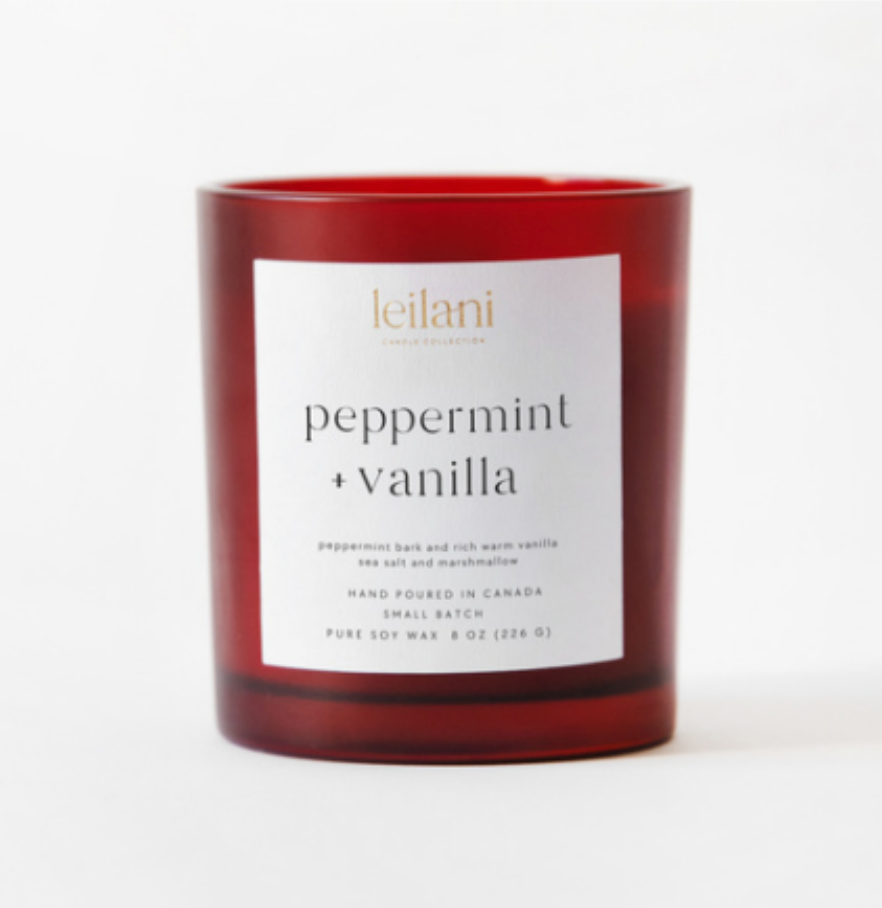 Peppermint + Vanilla Candle