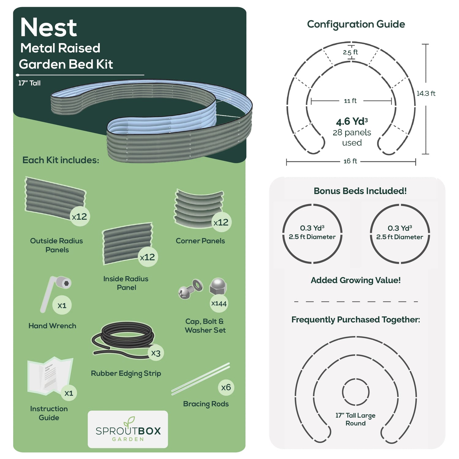 17” Tall Nest