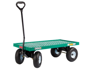 Millside Green Plastic Flatdeck Wagon