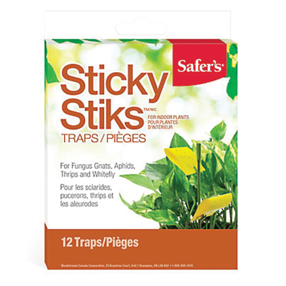 Woodstream Safer's Sticky Stiks Fungus Gnat Traps