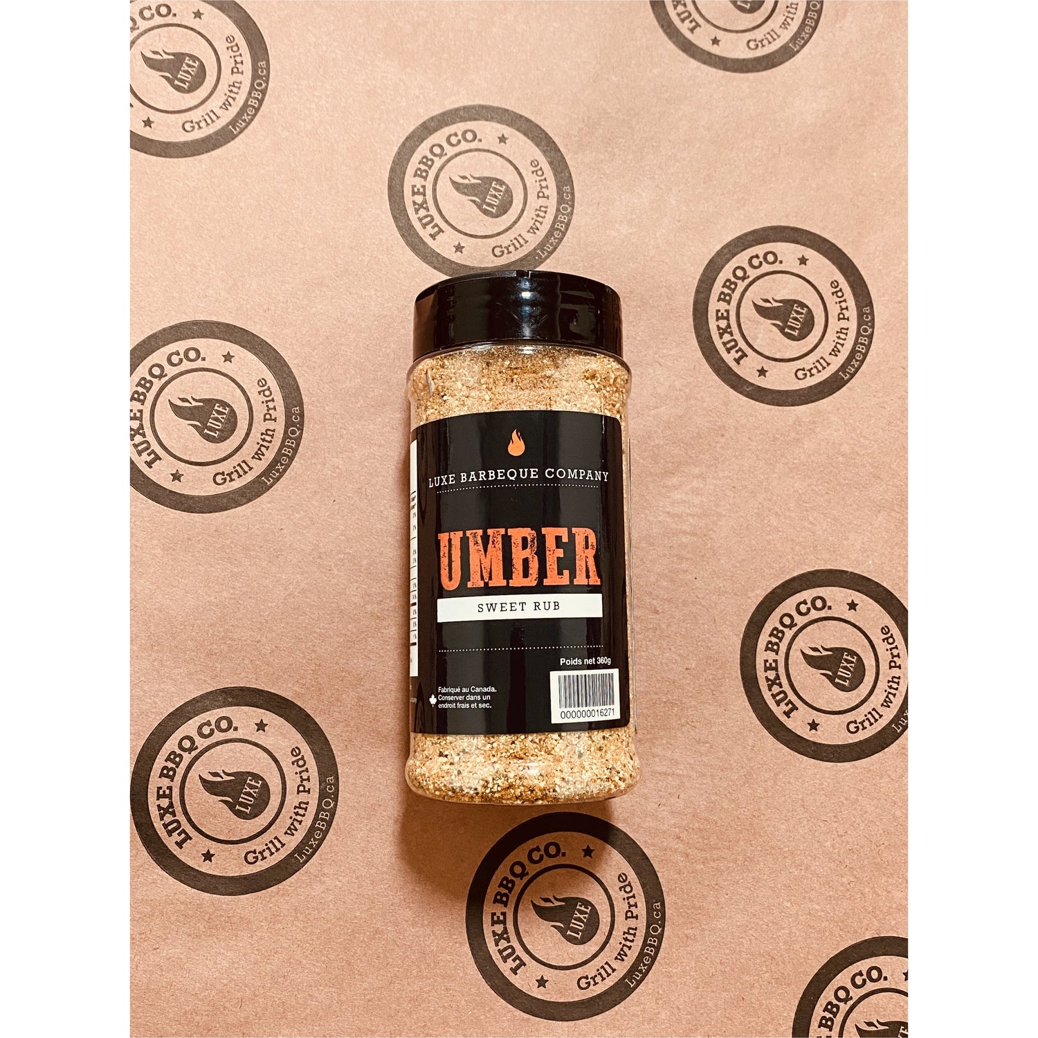 Umber Sweet Rub 360 G - Luxe Barbeque Company